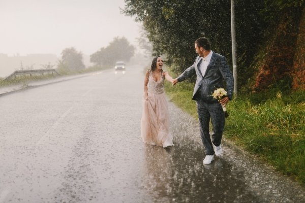 matrimonio con la pioggia